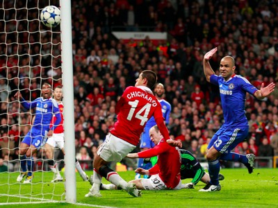 Javier Hernández strelil prvý gól Manchestru