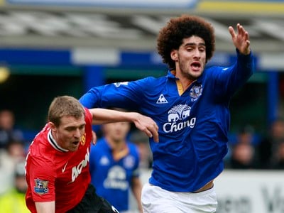 Darren Fletcher a Marouane Fellaini 