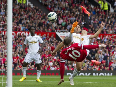 Akrobatické zakončenie Rooneyho