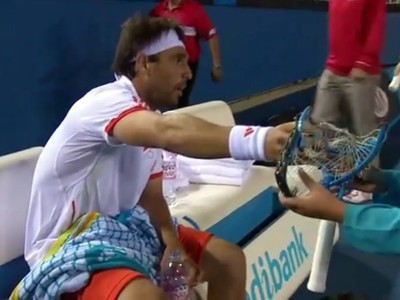 Marcos Baghdatis s rozmlátenou