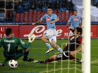 Marek Hamšík strieľa jediný