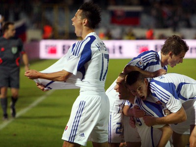 Marek Hamšík, Peter Pekarík, Stanislav Šesták a Filip Hološko