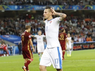 Hamšík oslavuje slovenský druhý gól