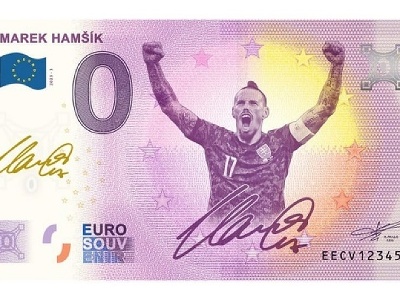 Zberateľská bankovka s podobizňou Mareka Hamšíka
