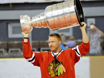 Marián Hossa s trofejou