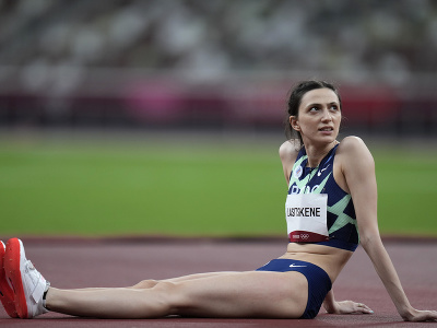 Atlétka Marija Lasickeneová pod hlavičkou Ruského olympijského výboru 