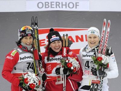 Marit Björgenová, Justyna Kowalczyková a Hanna Brodinová