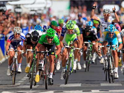 Záverečný špurt najlepšie zvládol Mark Cavendish