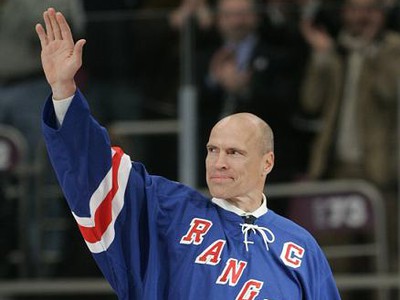 Mark Messier počas rozlúčky