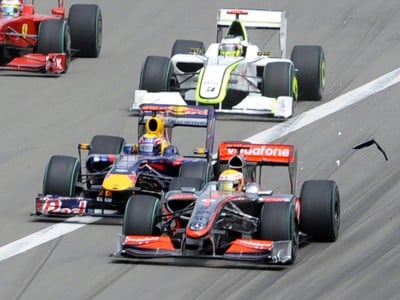 Mark Webber, Lewis Hamilton, Nuerburgring, 12. júla 2009