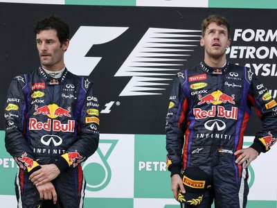 Mark Webber a Sebastian Vettel