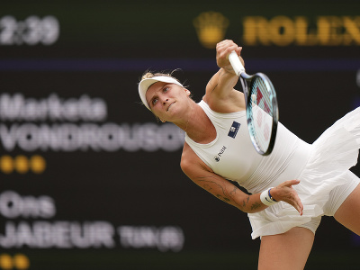 Česká tenistka Markéta Vondroušová vo finále Wimbledonu 2023
