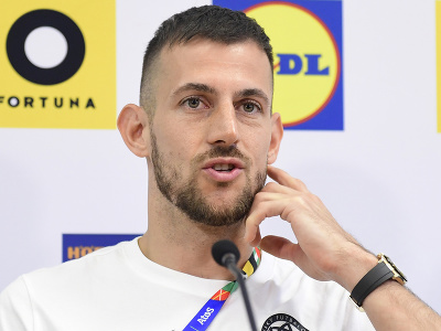 Na snímke slovenský futbalový
