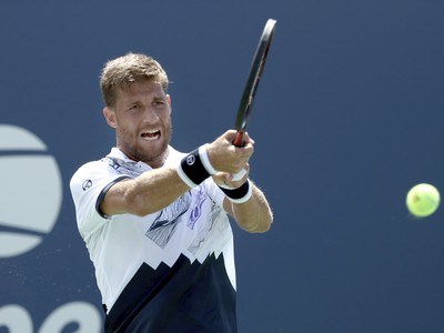 Na snímke slovenský tenista Martin Kližan v prvom kole grandslamového turnaja US Open