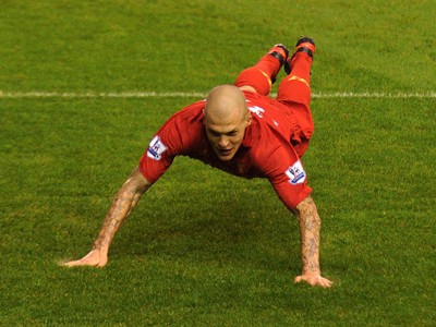 Martin Škrtel a jeho gólové oslavy
