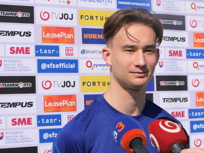 Na snímke slovenský futbalový reprezentant do 21 rokov  a stredopoliar Manchestru United Martin Šviderský