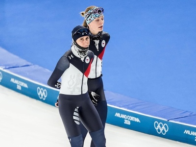 Martina Sáblíková (vľavo)