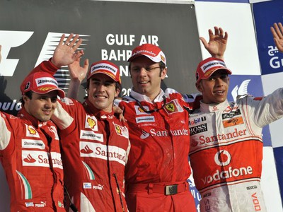 Massa, Alonso a Hamilton na stupňoch víťazov