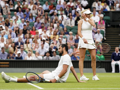 Ľudmila Kičenoková a Mate Pavić - víťazi mixu Wimbledonu 2023
