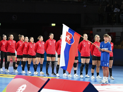 Na snímke reprezentantky Slovenska