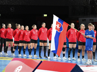 Na snímke reprezentantky Slovenska