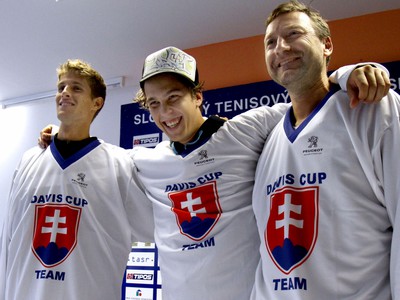 Zľava: Tenisti Kližan, Lacko