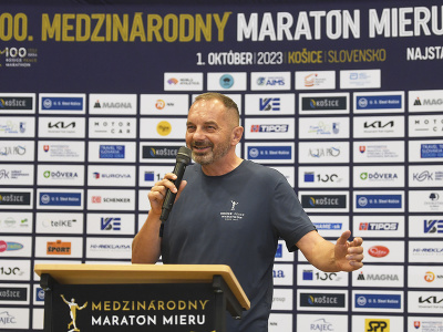 Na snímke prezident Maratónskeho klubu Košice Ján Sudzina