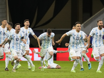 Hráči Argentíny oslavujú víťazstvo