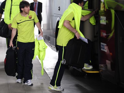 Messi tesne pred cestou