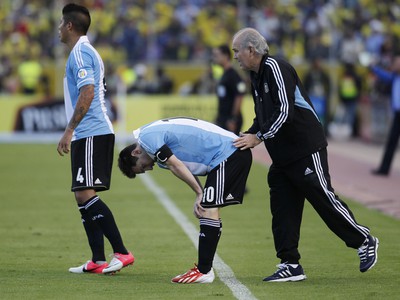 Alejandro Sabella a Lionel Messi 