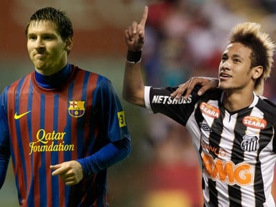 Messi a Neymar