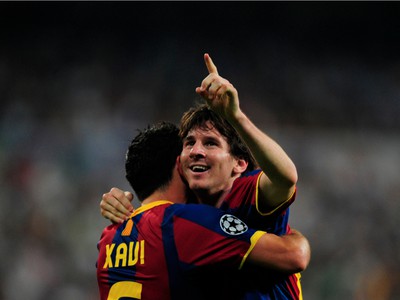 Messi a Xavi sa