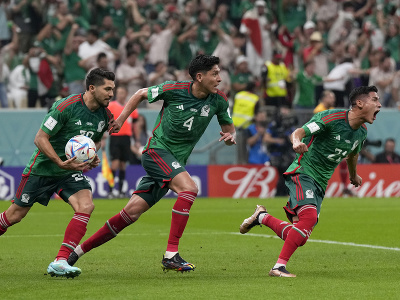 Mexickí futbalisti sa radujú