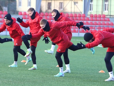 Prvý tréning hráčov MFK Dukla Banská Bystrica počas zimnej prípravy