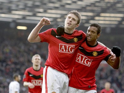 Michael Carrick a Nani