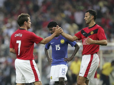 Michael Owen a Ryan Giggs
