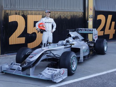 Michael Schumacher s novým monopostom