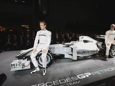 Michael Schumacher a Nico Rosberg