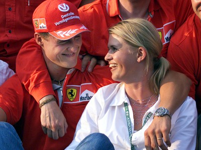 Michael Schumacher s manželkou
