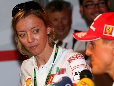 Sabine Kehmová a Michael Schumacher