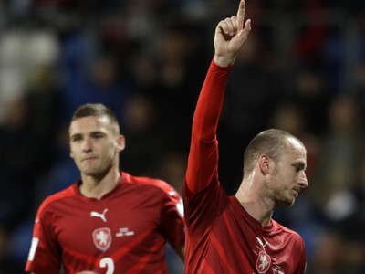 Michal Krmenčík oslavuje gól