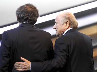 Joseph Blatter a Michel