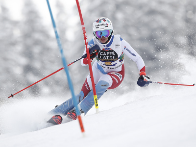 Michelle Gisinová počas slalomu v Lenzerheide