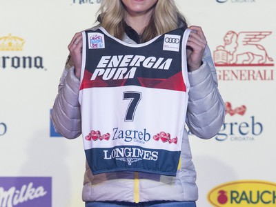 Na snímke americká lyžiarka Mikaela Shiffrinová so štartovým číslom 7