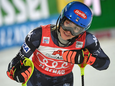 Na snímke americká lyžiarka Mikaela Shiffrinová