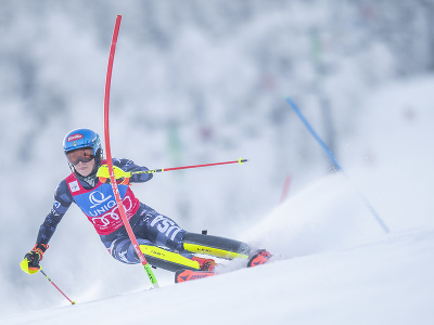 Na snímke americká lyžiarka Mikaela Shiffrinová