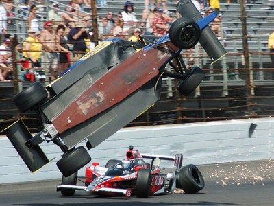 Mike Conway si takto ´zalietal´počas pretekova v Indianapolise