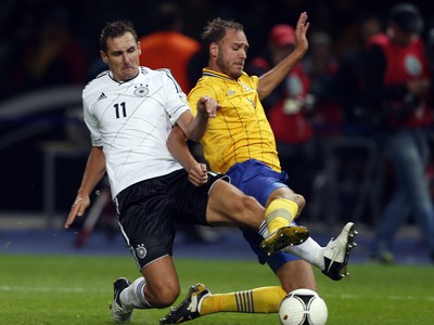 Miroslav Klose a Andreas Granqvist