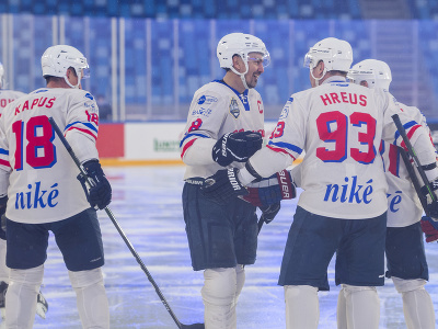 Hokejisti Slovana sa tešia