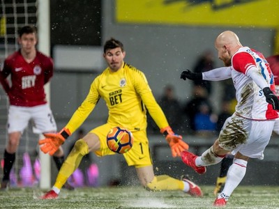 Miroslav Stoch strelil svoj prvý ligový gól v drese Slavie